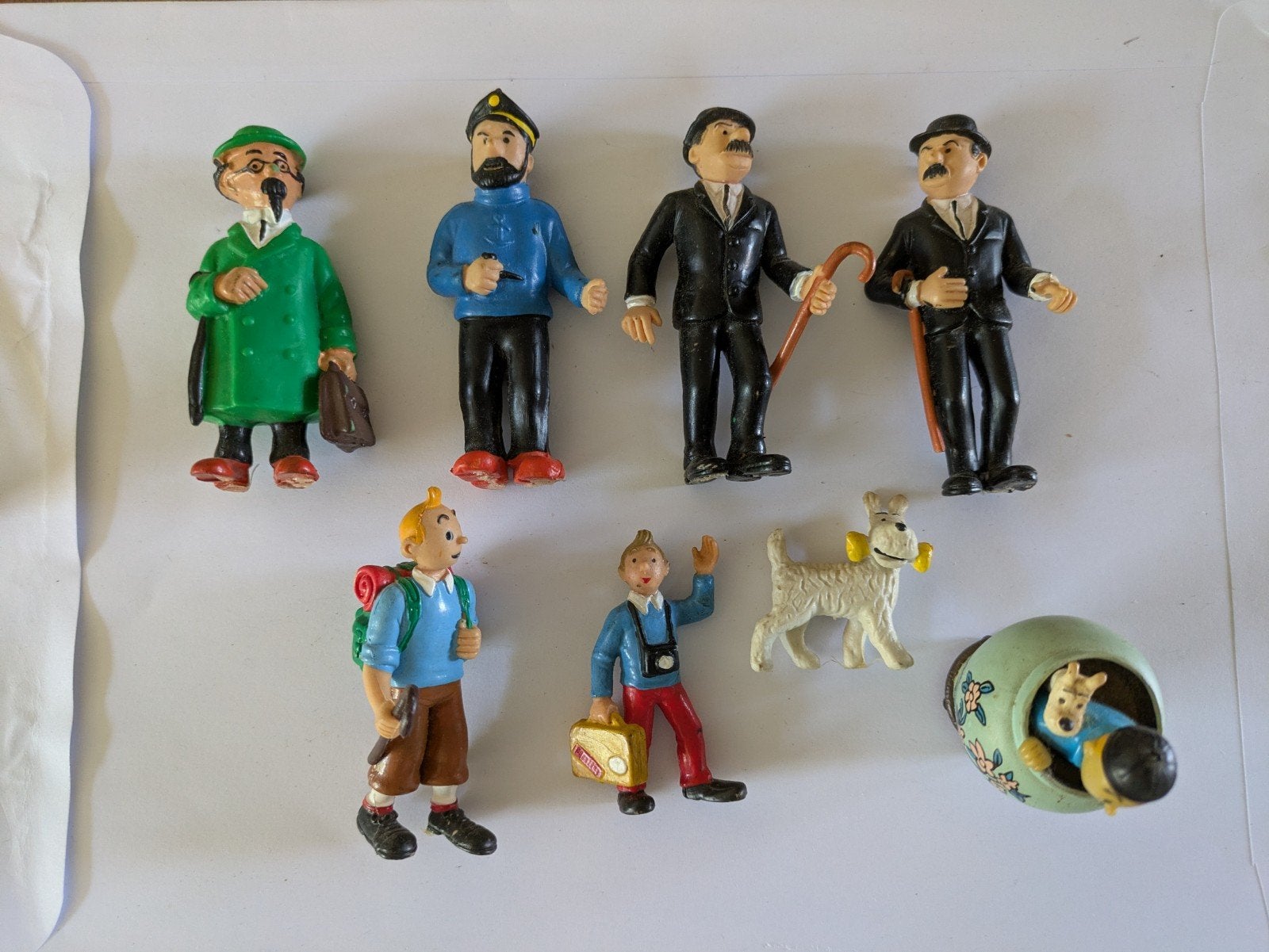 Vintage Kuifje figuren set - Hergé, Ophalen of Verzenden