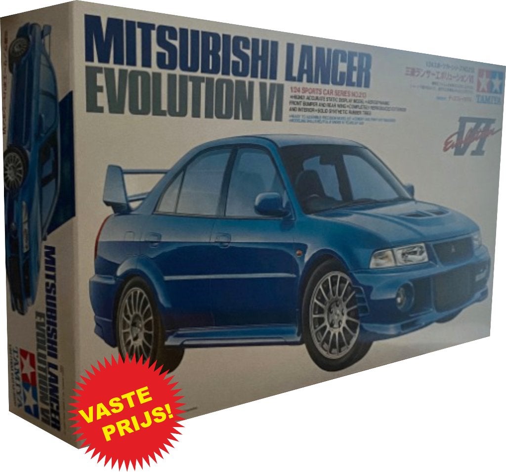 Mitsubishi Lancer Evolution VI (Tamiya 24213) 1/24, Auto, Groter dan 1:32, Nieuw, Ophalen of Verzenden