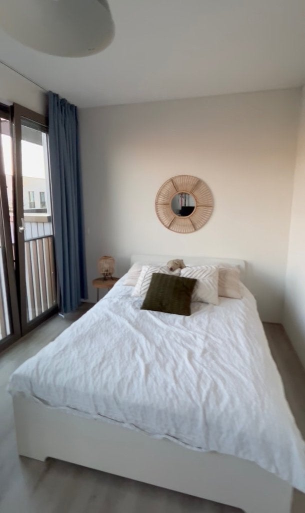 Ikea bed wit 140x200, Ophalen, Wit, Tweepersoons, 140 cm
