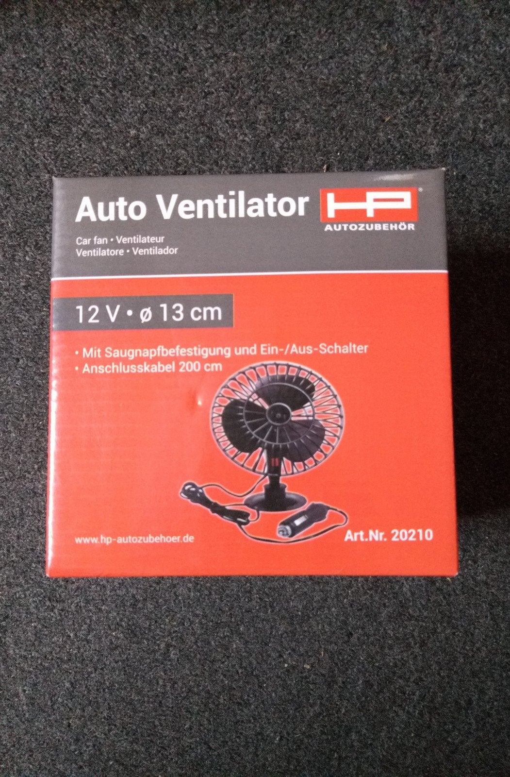 Ventilator voor in de auto 12V aansluiting, Witgoed en Apparatuur, Ventilatoren, Nieuw, Tafelventilator, Ophalen