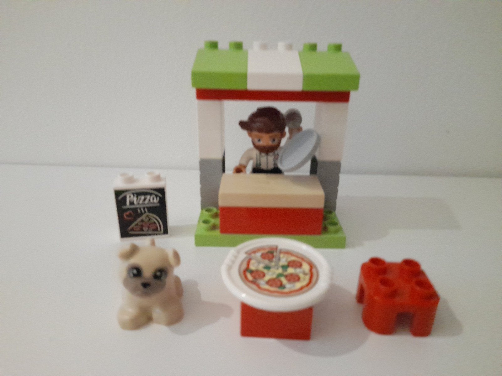 Lego Duplo Pizzakraam 10927, Ophalen of Verzenden, Zo goed als nieuw, Duplo, Complete set