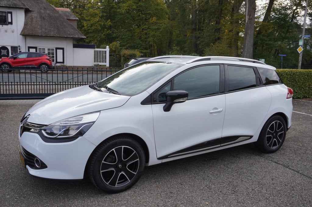 Renault Clio Estate 0.9 TCe Expression Airco Navi Cruise Pdc, Voorwielaandrijving, Zwart, Wit, Origineel Nederlands