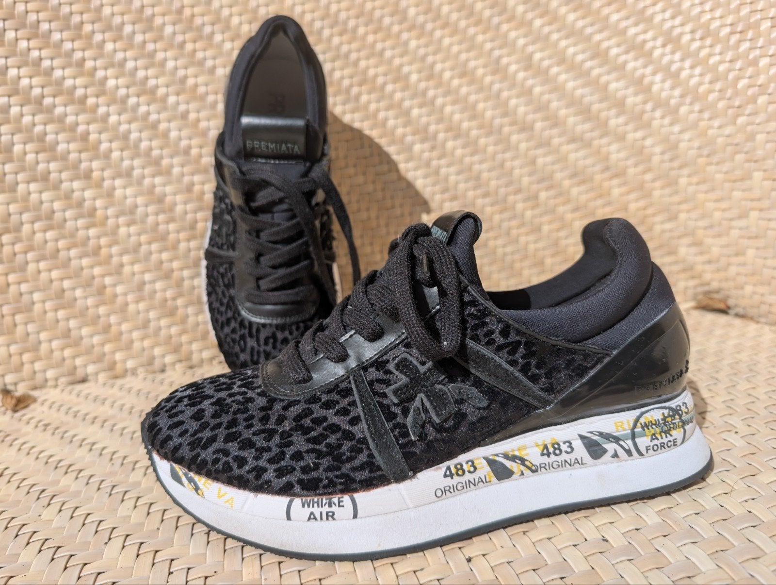 Premiata Sneakers Luipaardprint 36, Zwart, Premiata, Ophalen of Verzenden, Sneakers of Gympen