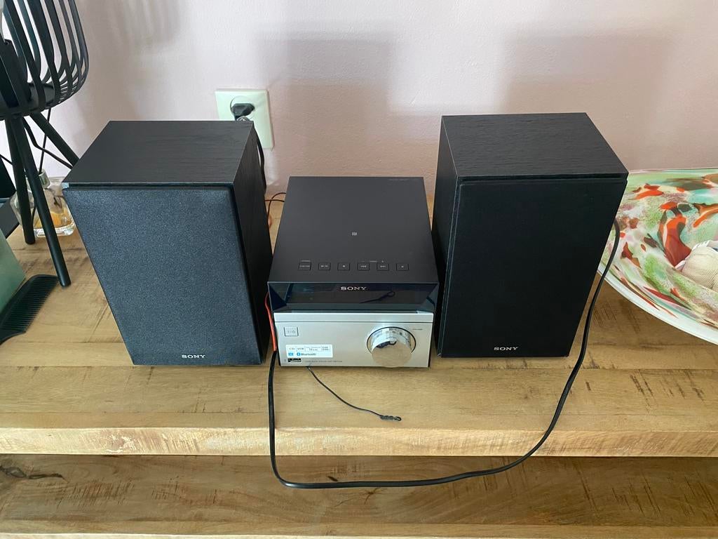 Sony micro stereoset dab+ bleutooth usb cd radio, Audio, Tv en Foto, Stereo-sets, Ophalen of Verzenden, Zo goed als nieuw, Sony