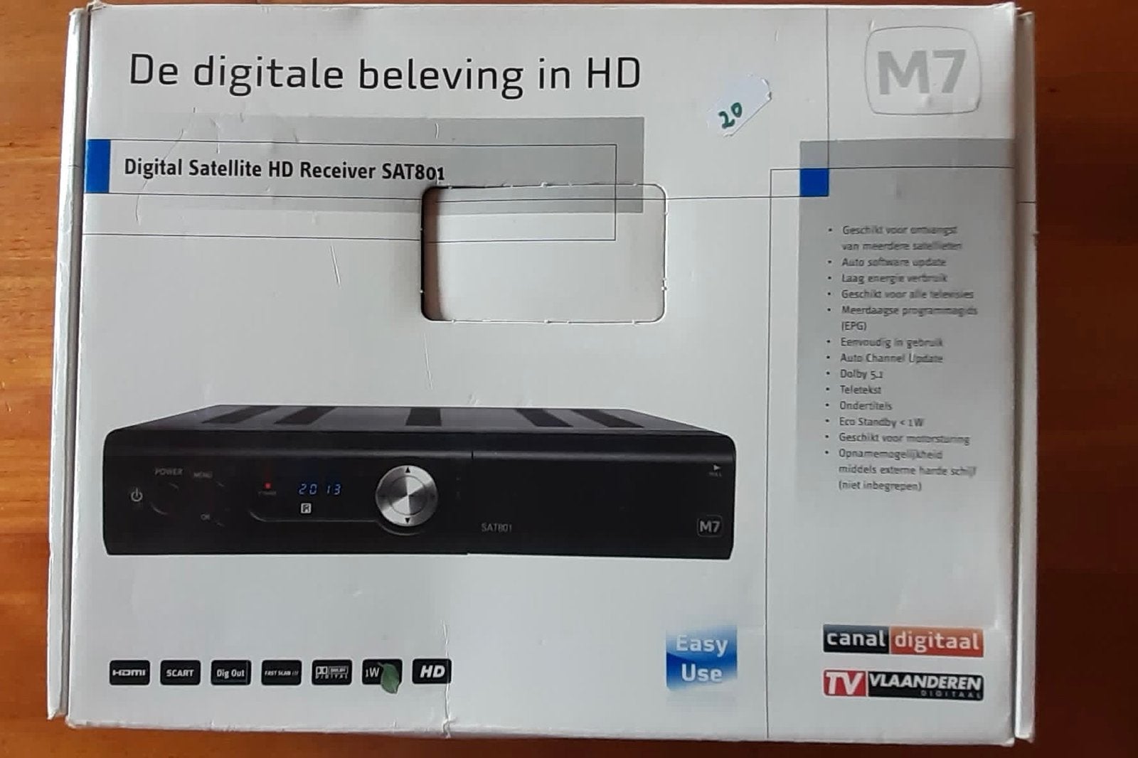 M7 sateliet ontvanger canal digital / Tv vlaanderen, Ophalen of Verzenden, Gebruikt, (Schotel)antenne, Overige merken
