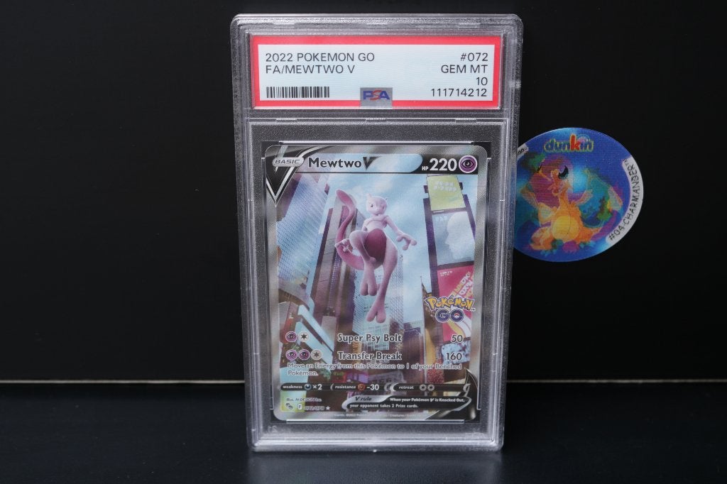 Pokemon PSA 10 GO FA/ MEWTWO V #072 GEM MT SUPER MOOI, Ophalen of Verzenden, Zo goed als nieuw