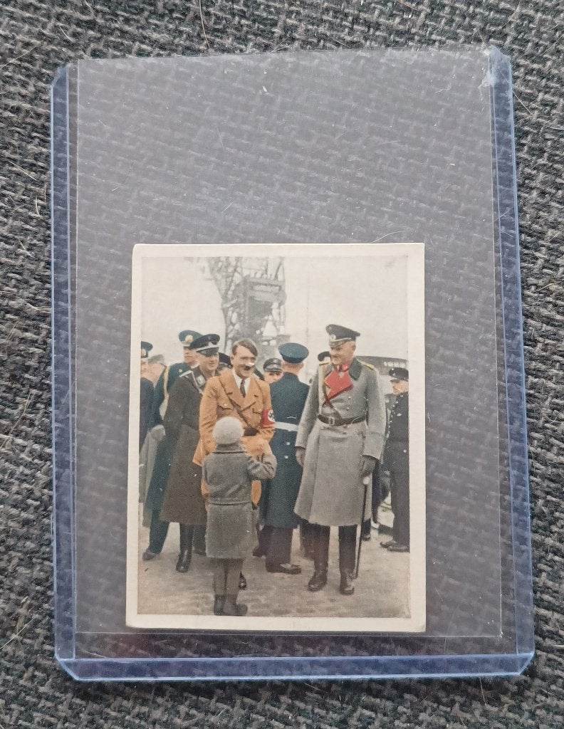 Zeldzaam verzamelplaatje Adolf Hitler uit 1934, Tweede Wereldoorlog, Ophalen of Verzenden, Zo goed als nieuw, Algemeen