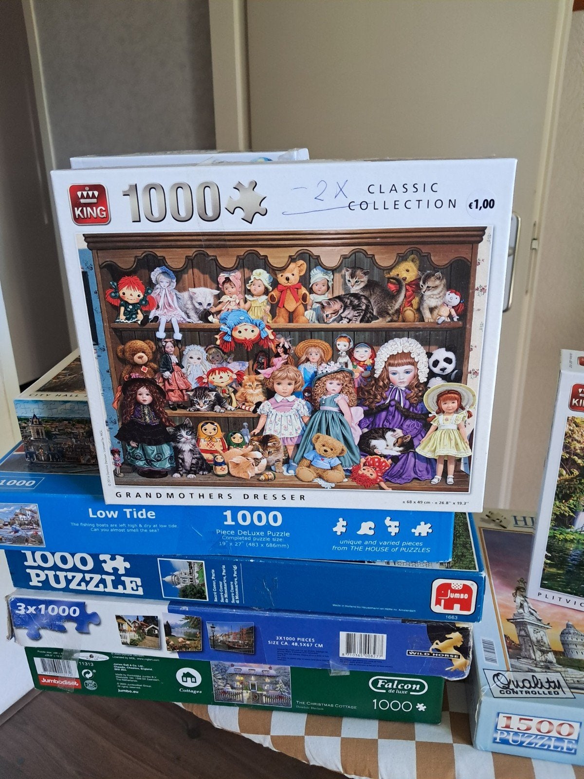 Puzzels, Ophalen of Verzenden, 500 t/m 1500 stukjes, Zo goed als nieuw