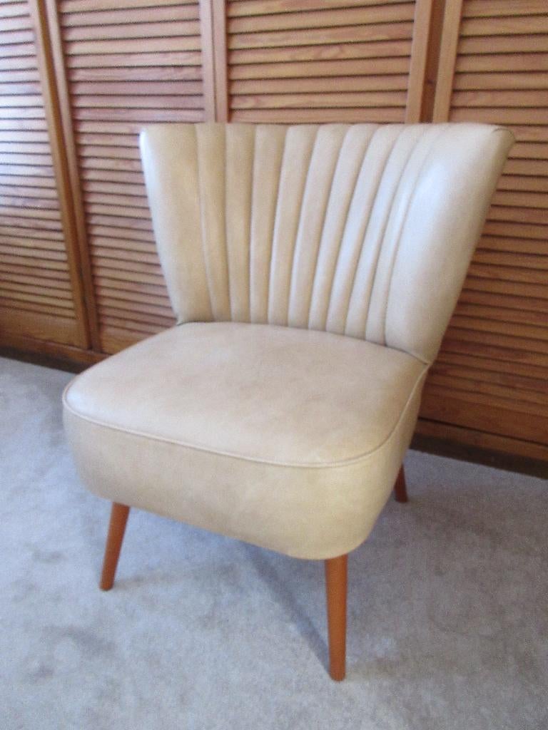 Vintage Cocktail stoel, Huis en Inrichting, Fauteuils, Ophalen, Gebruikt, Minder dan 75 cm, Vintage