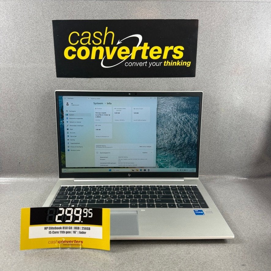 HP Elitebook 850 G8 | 8GB | 256GB | I5 Core 11thgen | 414954, Computers en Software, Hp, 2 tot 3 Ghz, Qwerty, 8 GB