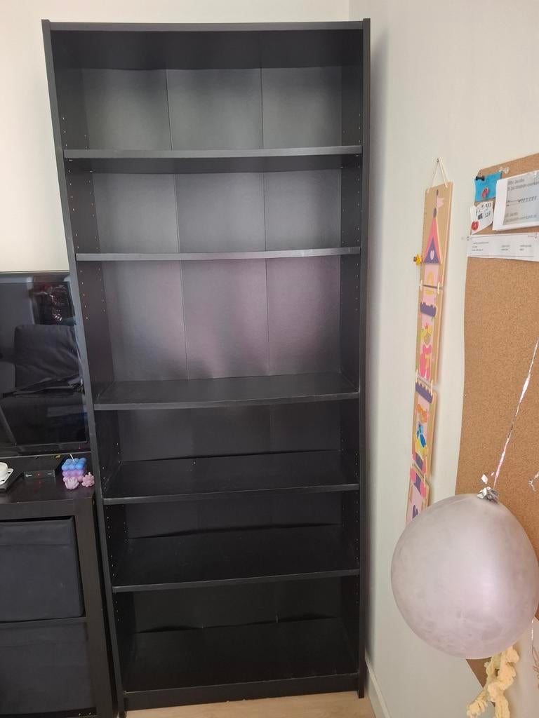 IKEA BILLY boekenkast zwart (GRATIS OPHALEN), Ophalen, Gebruikt, 200 cm of meer, 50 tot 100 cm