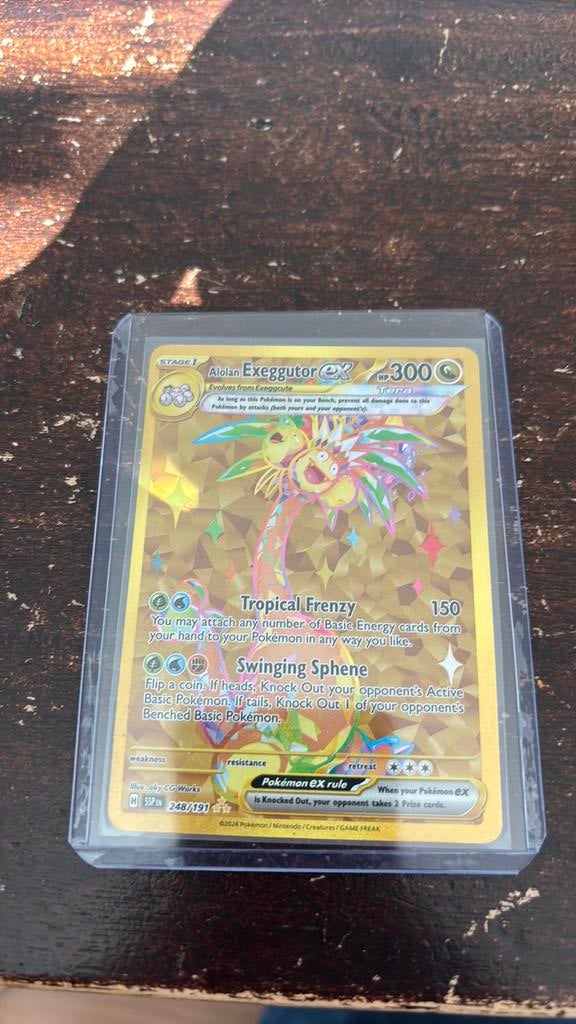 Alolan Exeggutor Ex 248/191, Hobby en Vrije tijd, Verzamelkaartspellen | Yu-gi-Oh!, Zo goed als nieuw, Ophalen of Verzenden