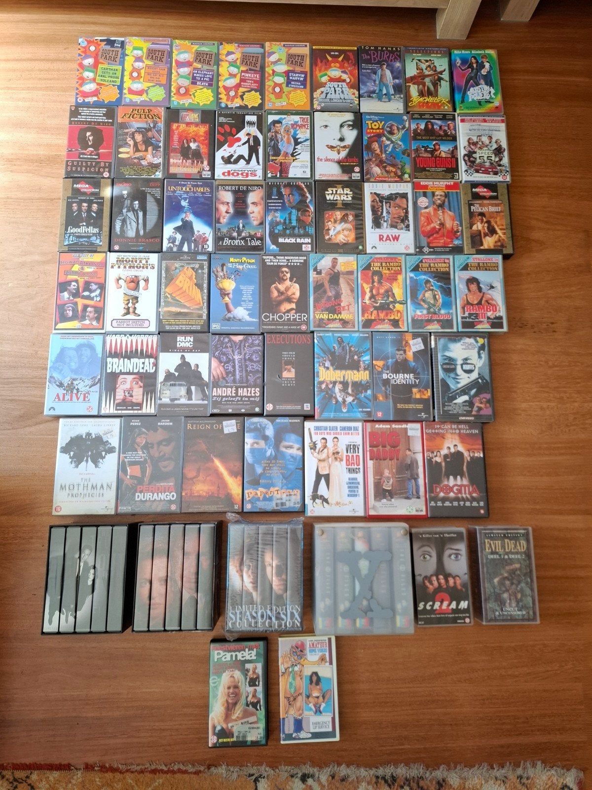 Grote VHS videobanden collectie 70 banden origineel, Alle leeftijden, Ophalen, Gebruikt