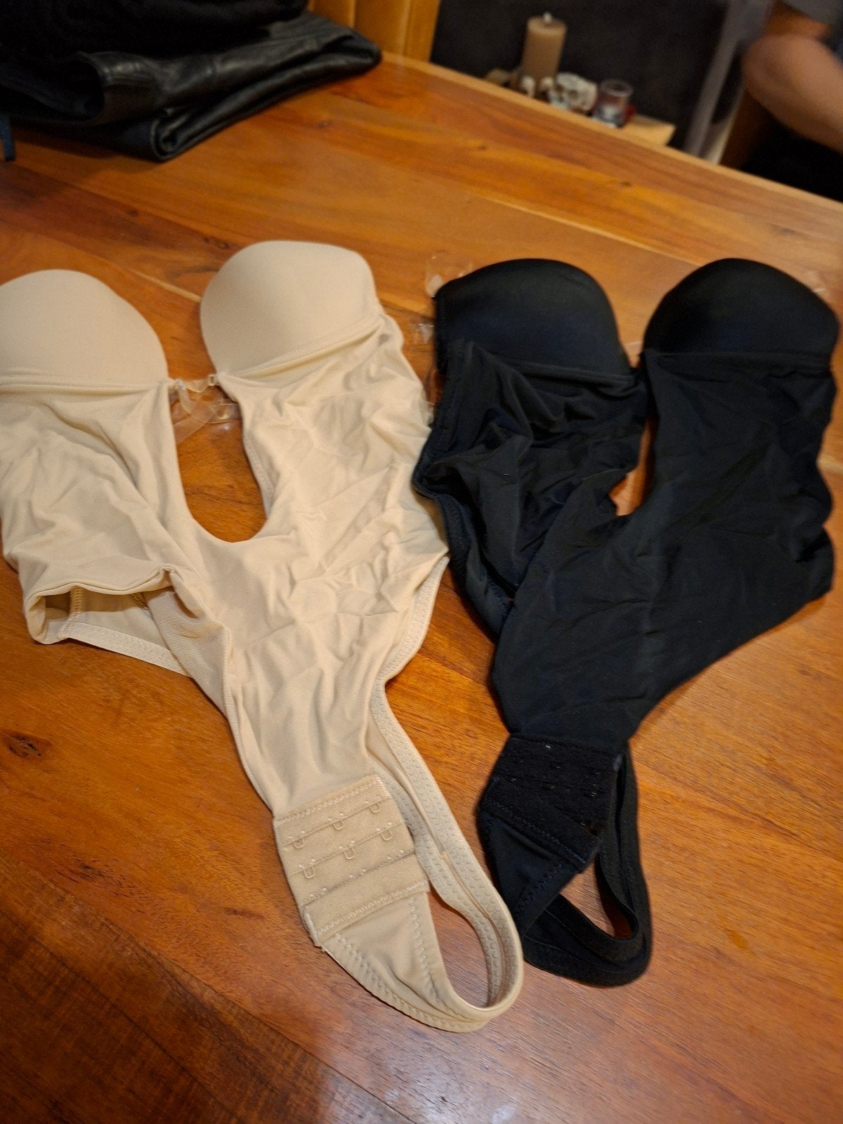 Zwarte en beige bodystocking maat 34, Kleding | Dames, Onbekend, Ophalen of Verzenden, Zwart, Overige typen