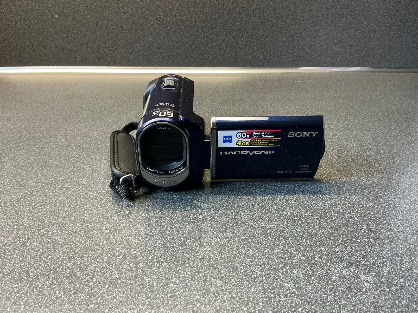 Sony DCR-SX30E Handycam Camcorder (Blauw), Ophalen of Verzenden, Sony, 20x of meer
