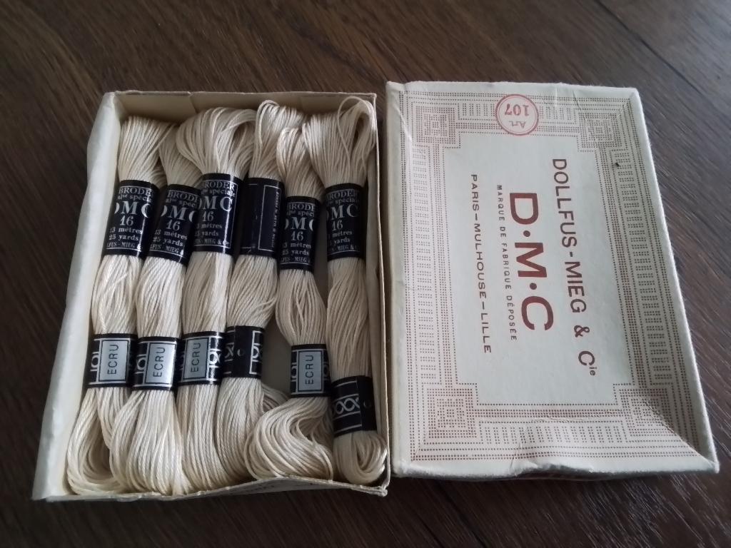 6 strengetjes broderie nummer 16, ecru, Ophalen of Verzenden, Zo goed als nieuw, Handborduren, Borduurgaren of Zijde