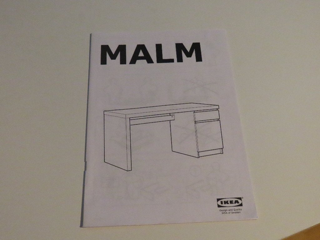 malm bureau van ikea, Ophalen, Gebruikt, IKEA, Wit