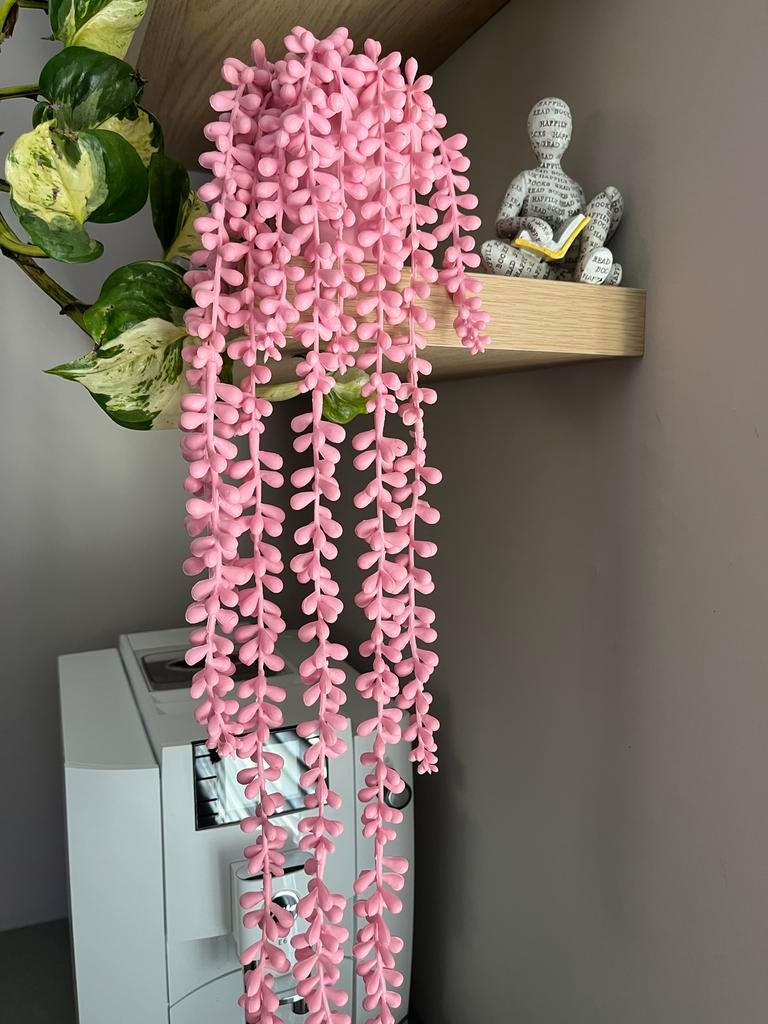 Nep roze erwtenplant - kunstplant, Binnen, Roze, Kunstplant, Ophalen of Verzenden
