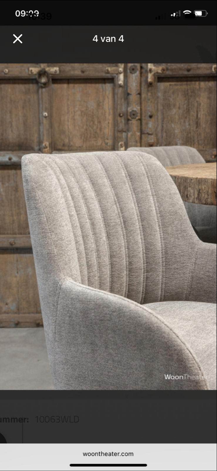 Mooie eettafel met 4 stoelen, Huis en Inrichting, Tafels | Eettafels, Gebruikt, Rond, Vier personen, Overige houtsoorten