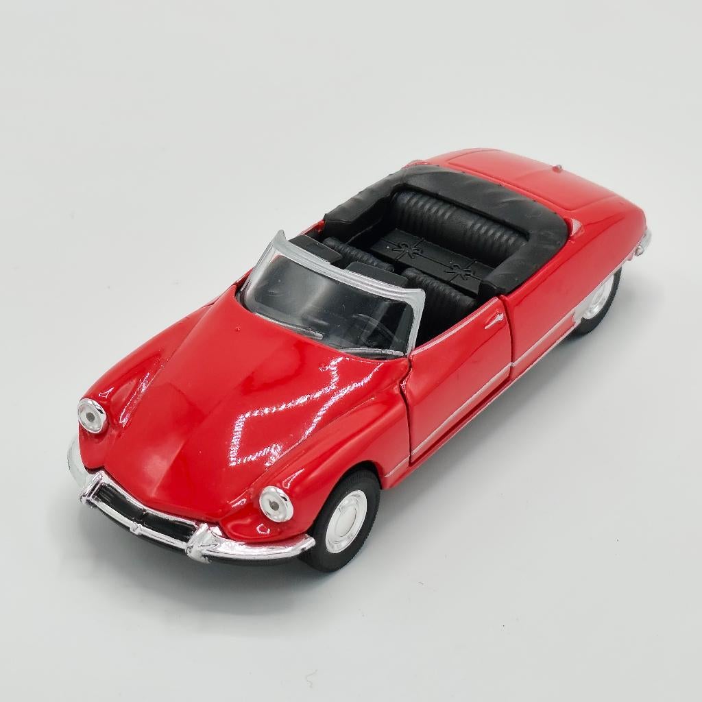 Citroën DS 19 Cabriolet met open dak van Welly - Rood, Ophalen of Verzenden, Zo goed als nieuw, Auto, Overige merken