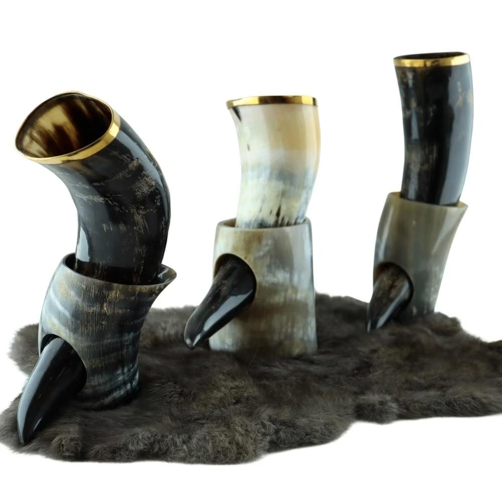 Viking hoorns - Viking drink hoorns - Viking bekers - bekers, Cave & Garden, Verzenden, Nieuw, Kouwe Hoek 1B, Waddinxveen