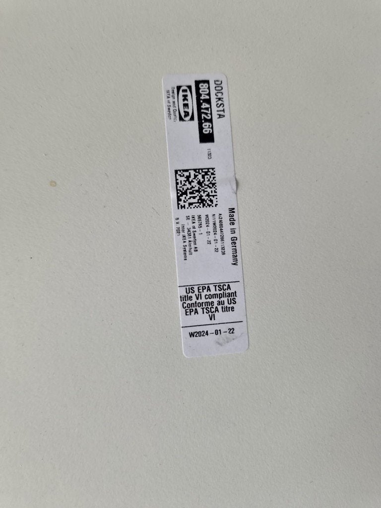 IKEA DOCKSTA Eettafel Ronde Tafel Wit Tulip  CS27255, Ophalen, Gebruikt, Rond, Modern