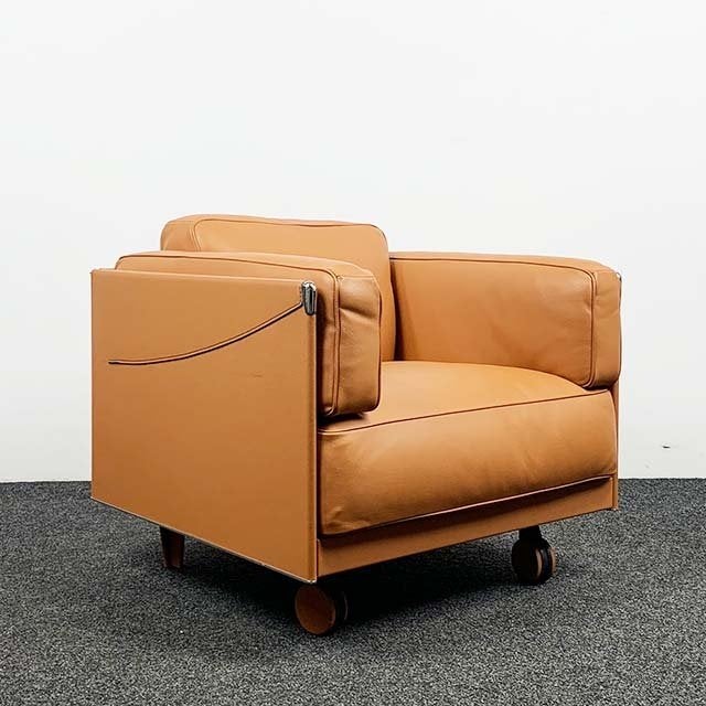 Poltrona Frau Sofa - Mignon Twice | Bruin 22600, Huis en Inrichting, Ophalen, Gebruikt, 75 tot 100 cm, Leer