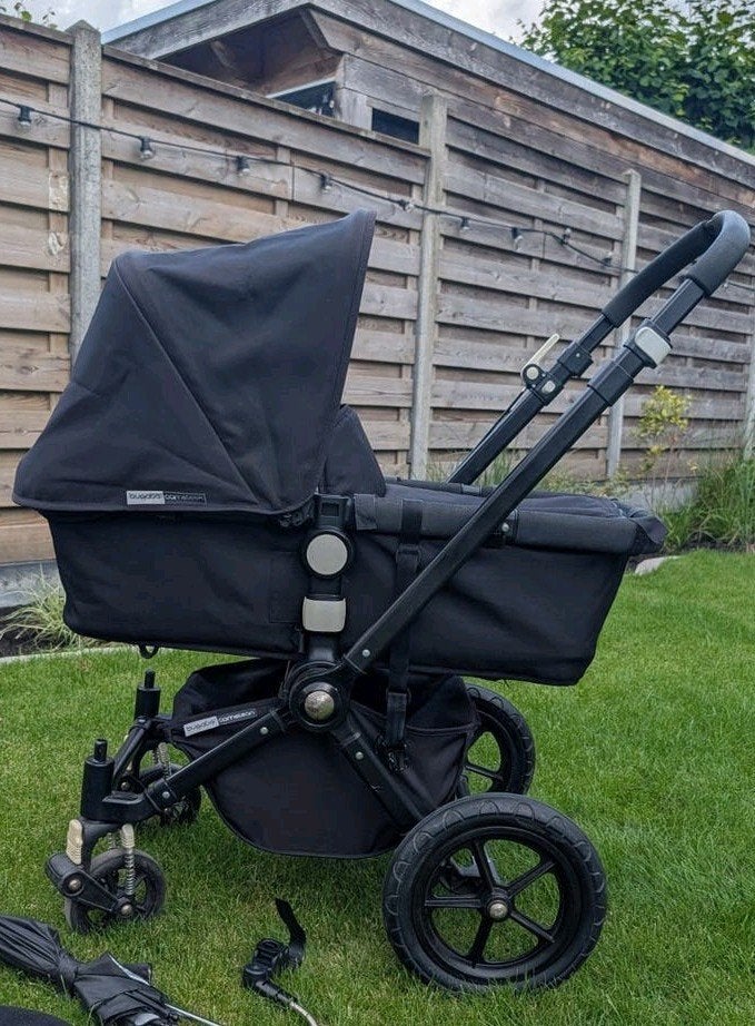 Bugaboo kinderwagen: compleet met reiswieg en accessoires, Ophalen, Bugaboo