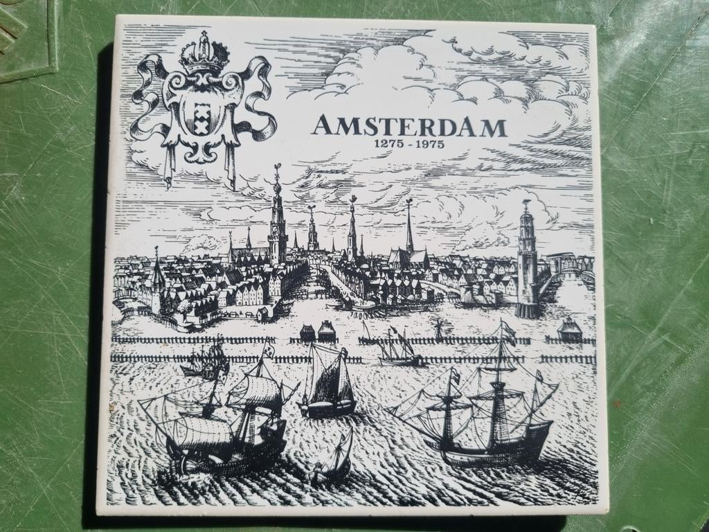 Vintage Tegel Amsterdam 1275-1975 Jubileum, Ophalen of Verzenden