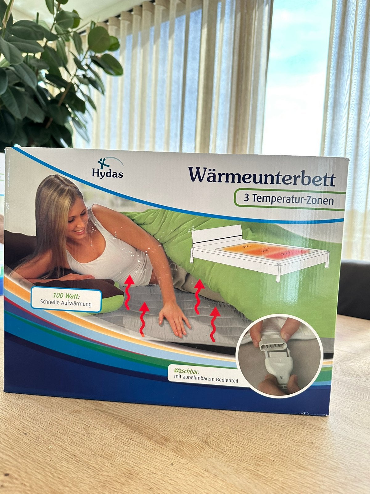 Nieuwe Hydas warmte onderdeken, van €48 nu €25, Eenpersoons, Wit, Nieuw, Ophalen of Verzenden