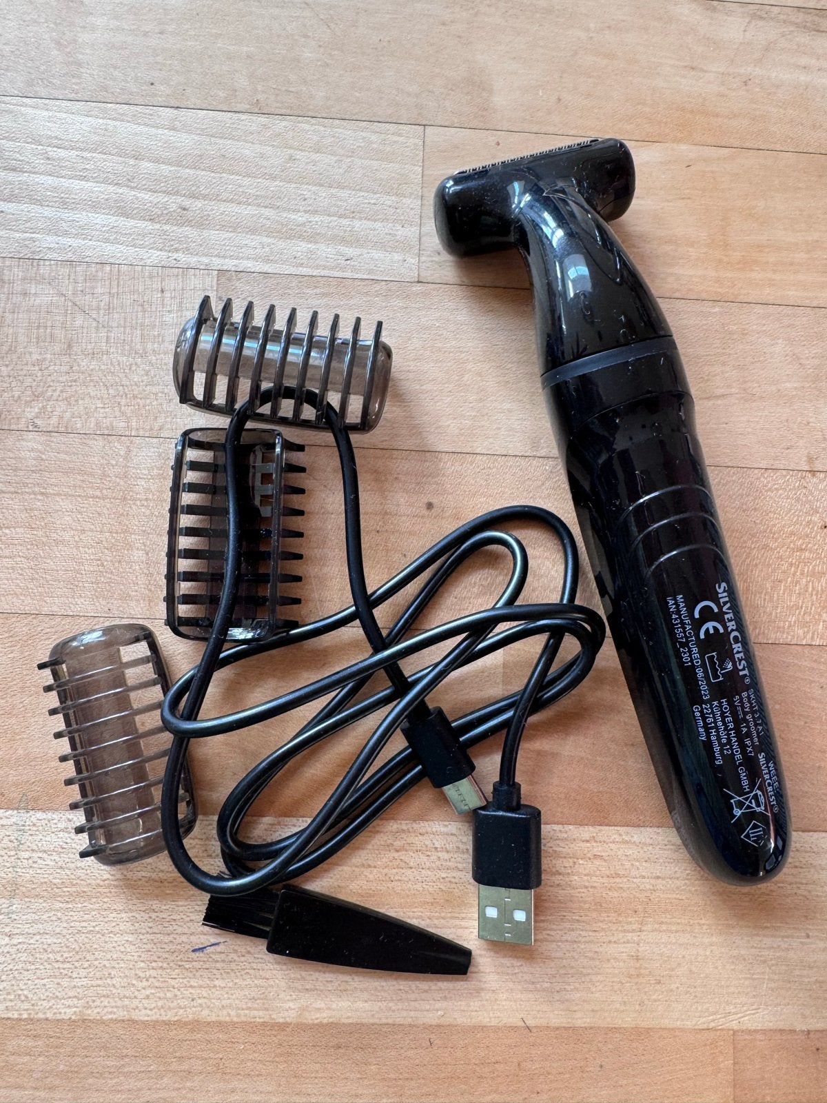 Silvercrest scheerapparaat met USB-oplader, Witgoed en Apparatuur, Ophalen of Verzenden, Gebruikt, Scheren en Epileren