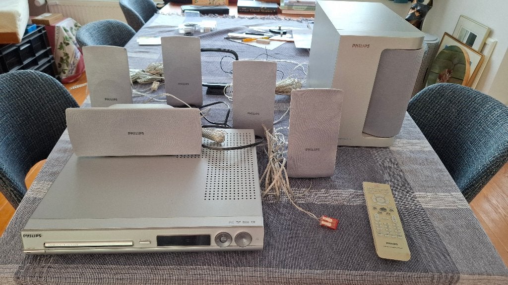 Philips HTS 3100 dvd home theater system, Ophalen, Gebruikt, 70 watt of meer, Philips