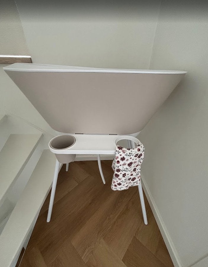 WeToo 4 Delige Badset (Oatmeal) + GRATIS Luma badthermometer, Kinderen en Baby's, Badjes en Verzorging, Zo goed als nieuw, Badje
