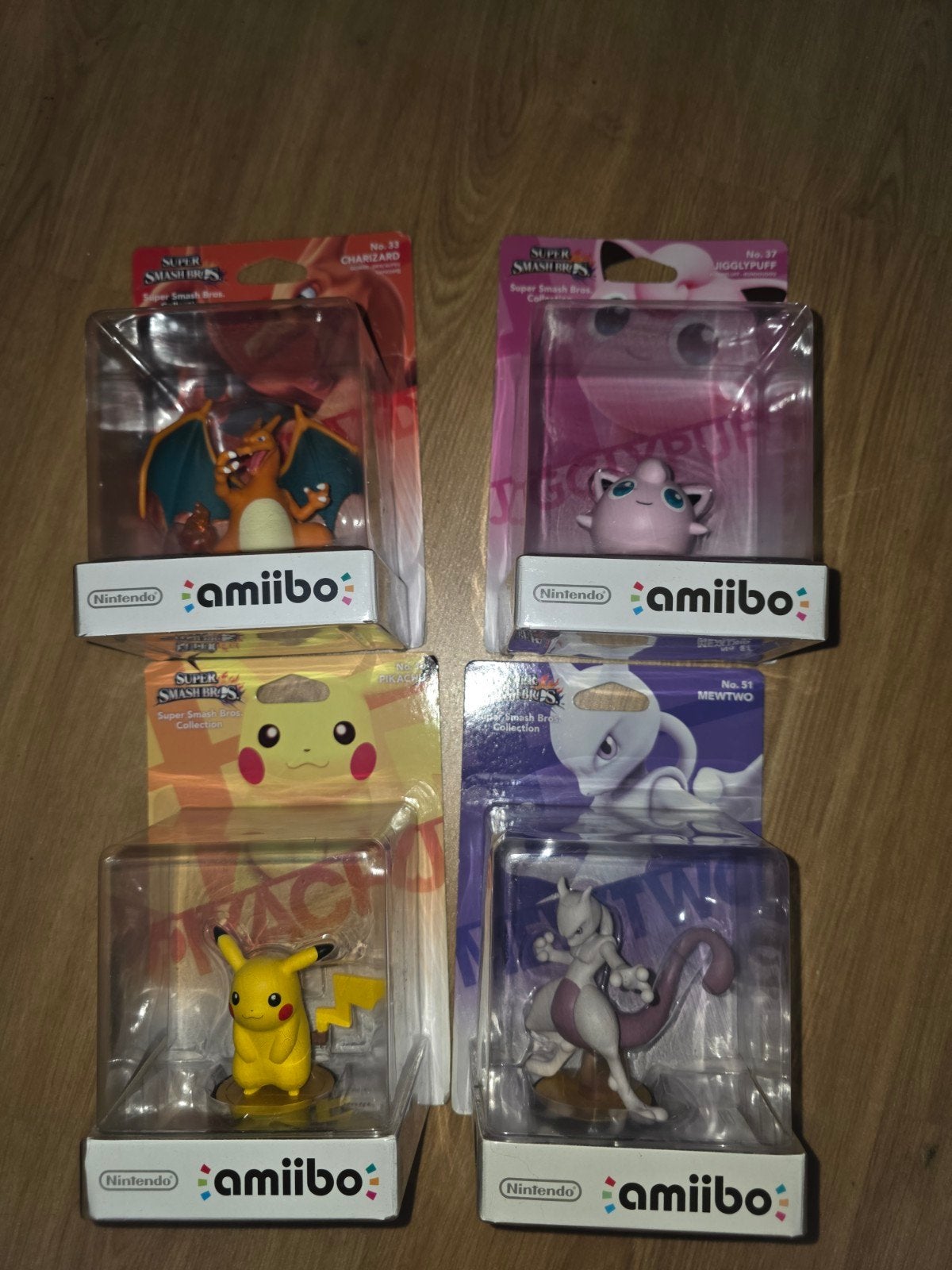 Pokemon Amiibo SSBU Charizard, Jigglypuff, Pikachu, Mewtwo, Spelcomputers en Games, Spelcomputers | Overige Accessoires, Nieuw