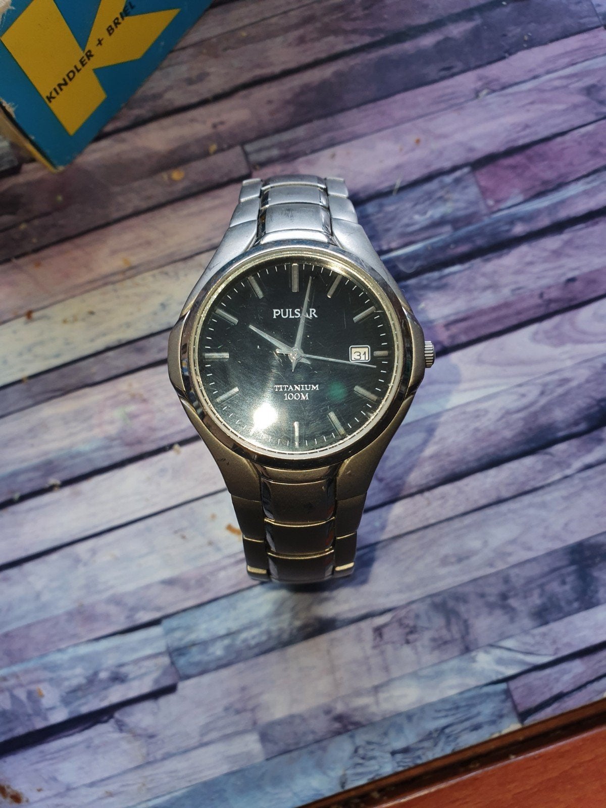 Pulsar Titanium 100M horloge - Gebruikt, batterij nodig, Sieraden, Tassen en Uiterlijk, Ophalen of Verzenden