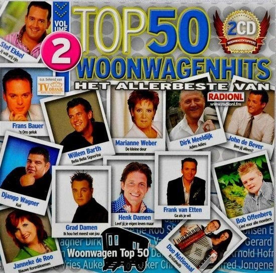 Woonwagenhits Top-50 Volume 2 2XCD, Verzenden, Zo goed als nieuw, Levenslied of Smartlap, Album