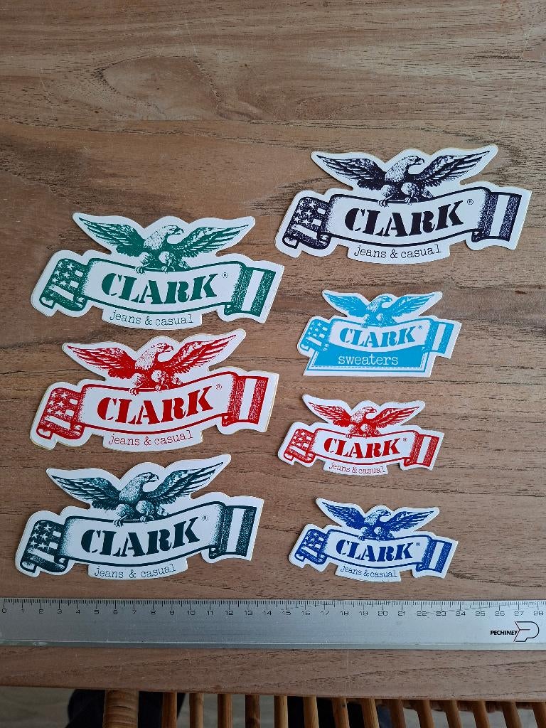 Stickers Clark jeans, Verzenden, Zo goed als nieuw, Merk