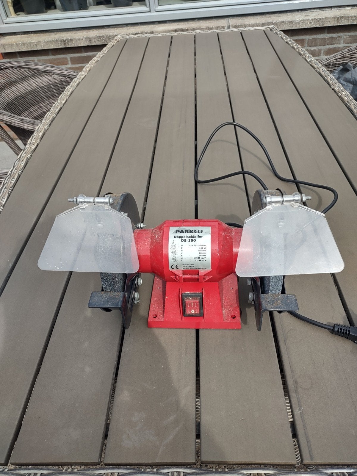 werkbank slijpmachine, Doe-het-zelf en Verbouw, Gereedschap | Slijpmachines, Ophalen of Verzenden, Zo goed als nieuw, Minder dan 700 watt