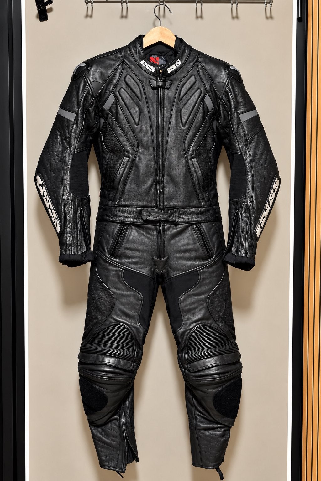 iXS Leren Motoroutfit - Jas Maat 50, Broek Maat 48, Motoren, Ophalen of Verzenden, Tweedehands, Heren, Jas | leer