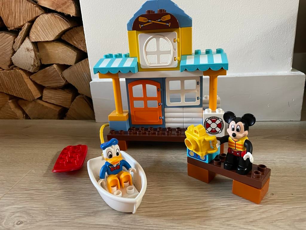 LEGO Duplo Mickey's Vakantiehuisje met Donald Duck, Inclusief minifiguren, Gebruikt, Ophalen of Verzenden, Complete set