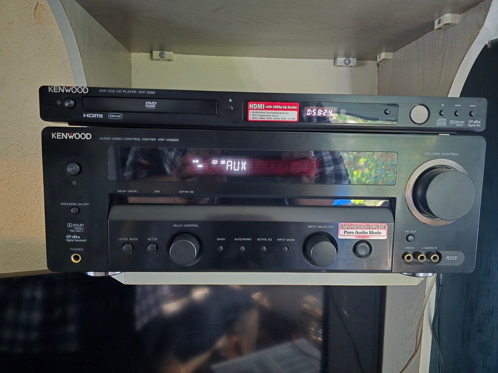 5.0 suround jamo s426 + kenwood krf-v5300d, Audio, Tv en Foto, Ophalen, Vloerstaande luidspreker, Nieuw, 60 tot 120 watt