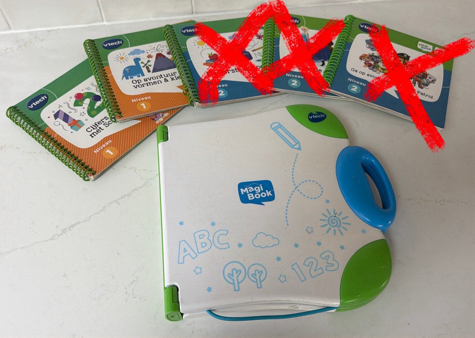 Magibook Vtech incl boekjes, Ophalen of Verzenden, Gebruikt, 4 tot 6 jaar