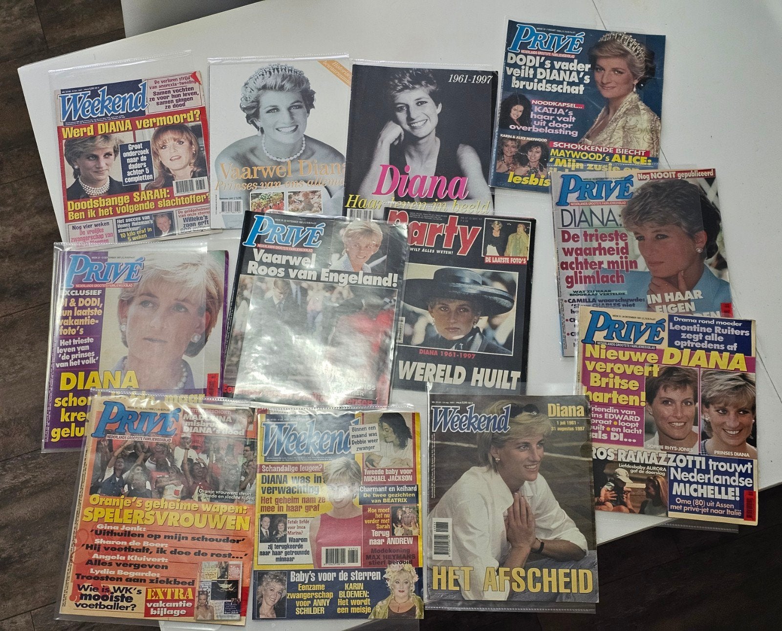 Grote collectie Prinses Diana ,tijdschriften en VHS, Ophalen of Verzenden