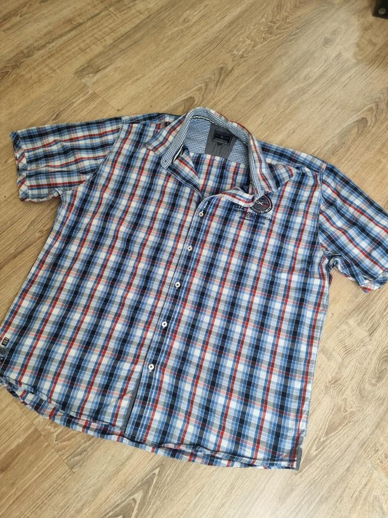 Overhemd korte mouw heren, Kleding | Heren, Ophalen of Verzenden, Blauw, Overhemd