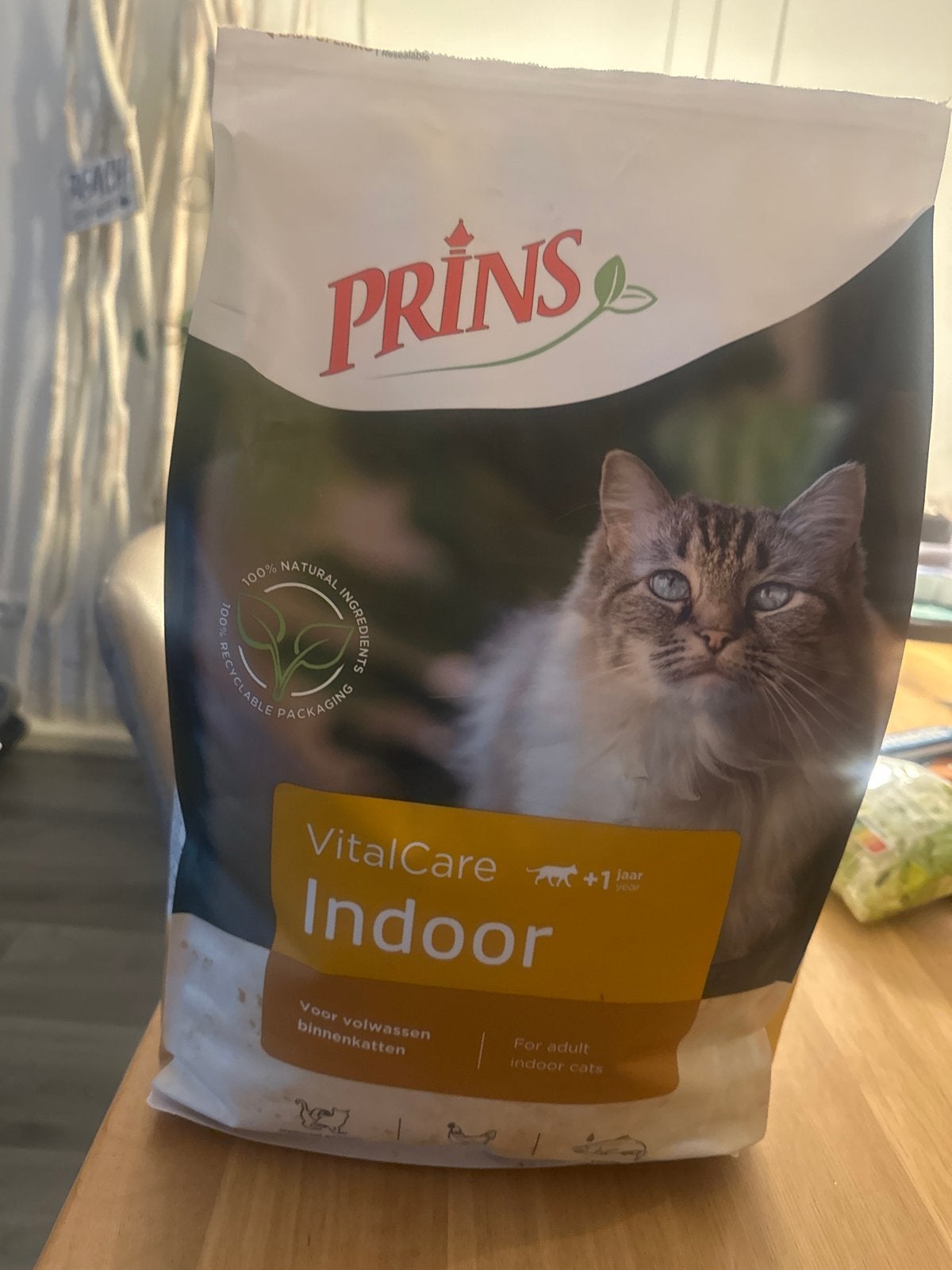 Prins indoor vital care voor volwassen binnne katten, Poes