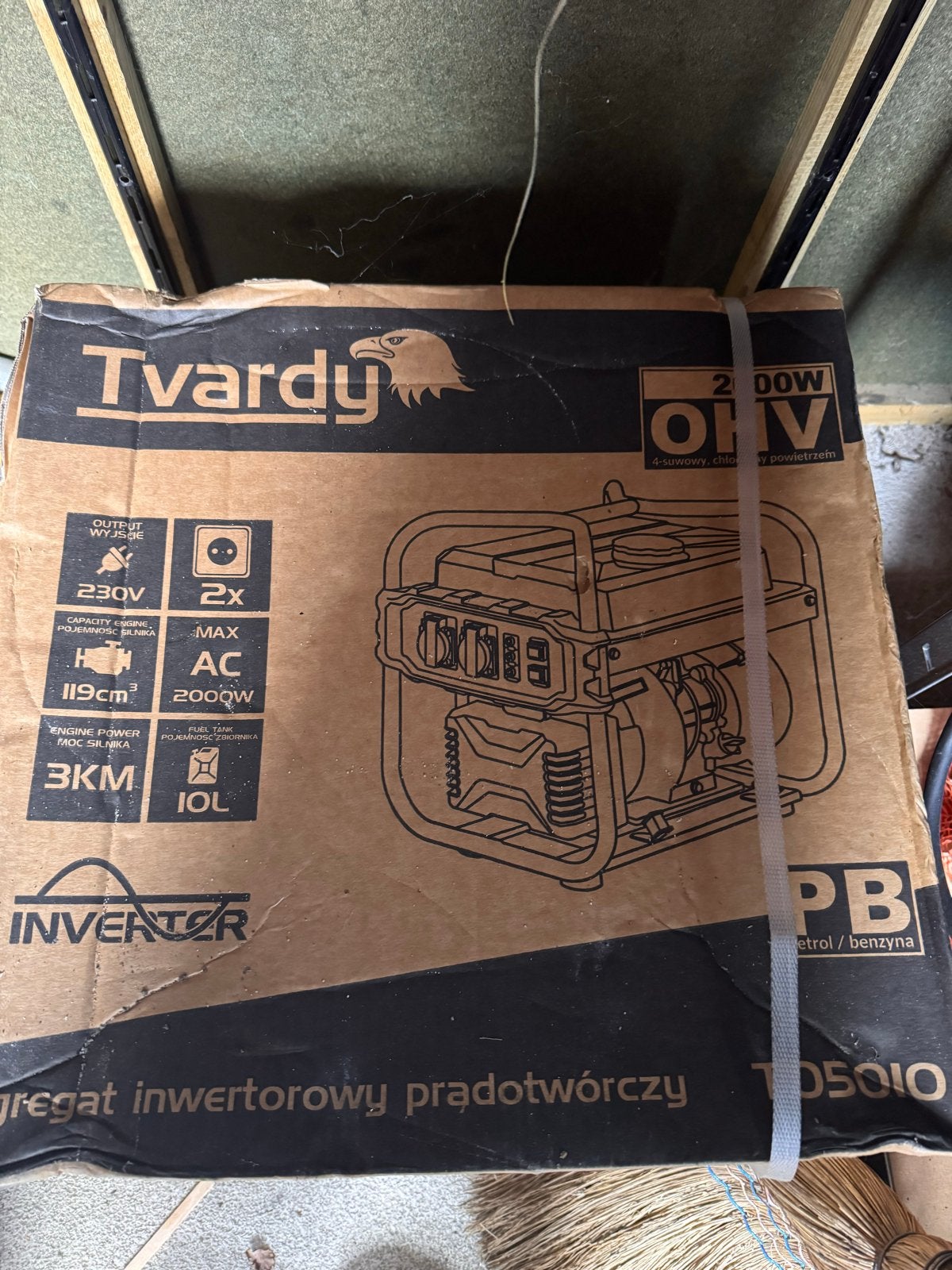 NIEUW! Tvardy Inverter Generator 3HP 2KW- Betrouwbare Stroom, Ophalen, Nieuw, Minder dan 5 kVA, Benzine
