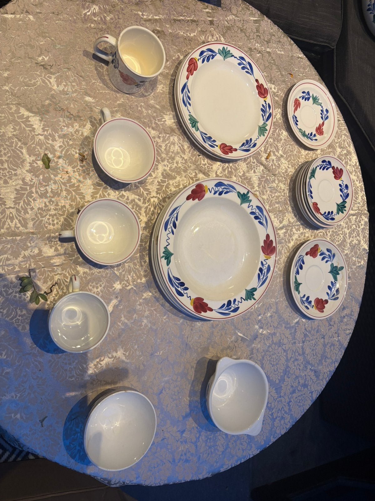 Prachtig Boerenbont servies uit de jaren '50, Huis en Inrichting, Keuken | Servies, Ophalen of Verzenden, Zo goed als nieuw, Overige materialen