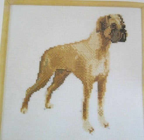 Borduurpatroon  Hond Boxer  nr 9669 do, Verzenden, Nieuw, Handborduren, Patroon
