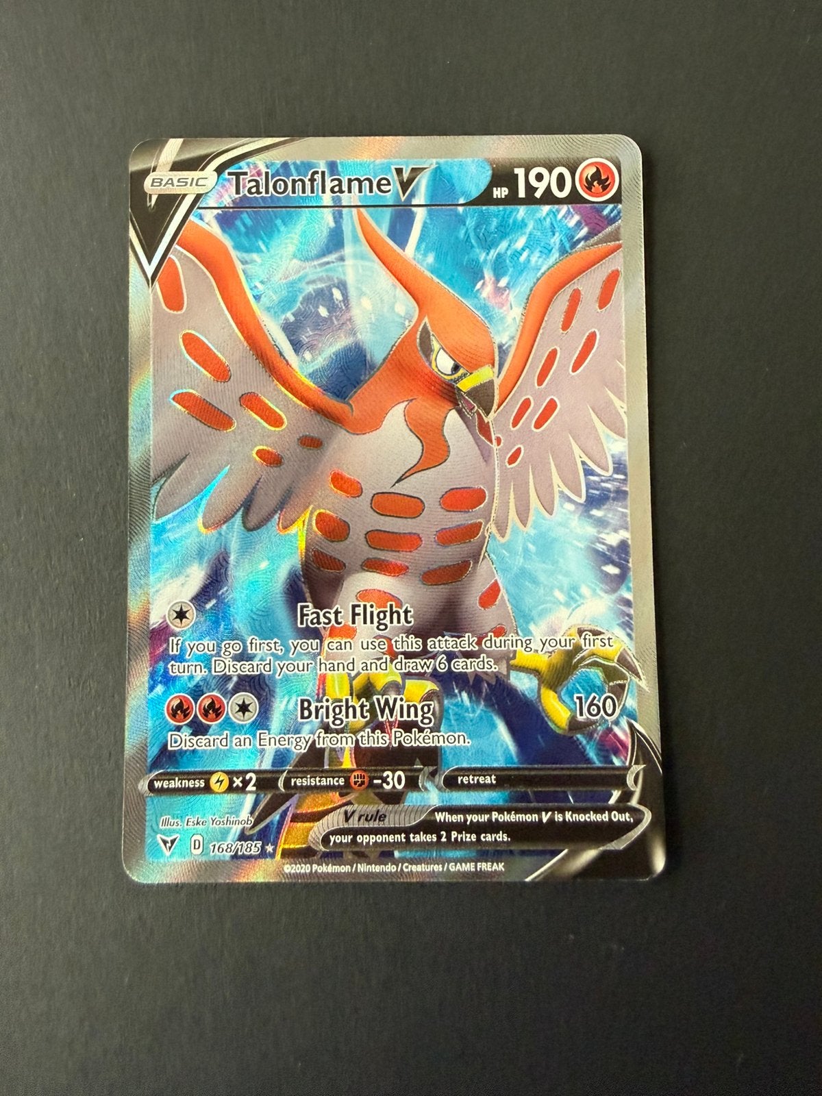 Vivid Voltage 168/185 Talonflame V, Ophalen of Verzenden, Nieuw, Losse kaart