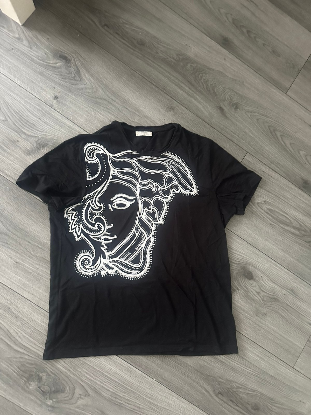 Versace collection tshirt origineel, Ophalen of Verzenden, Zo goed als nieuw, Maat 56/58 (XL), Zwart